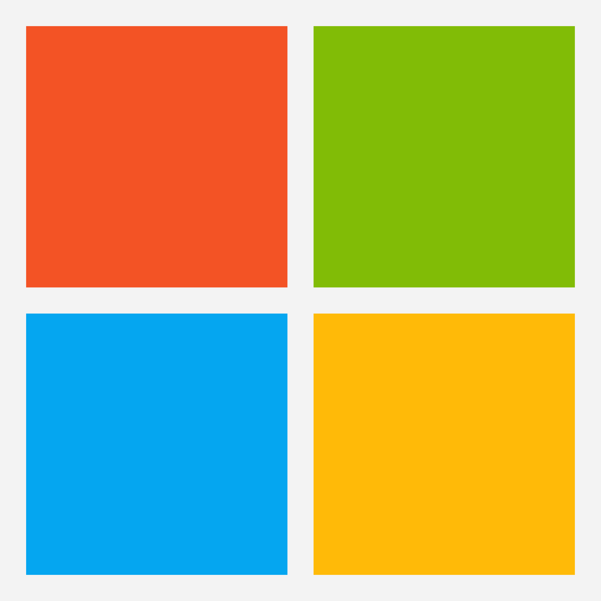 Microsoft windows logo, with four different colors