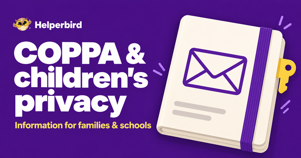 COPPA Compliance for Children and Schools - Helperbird