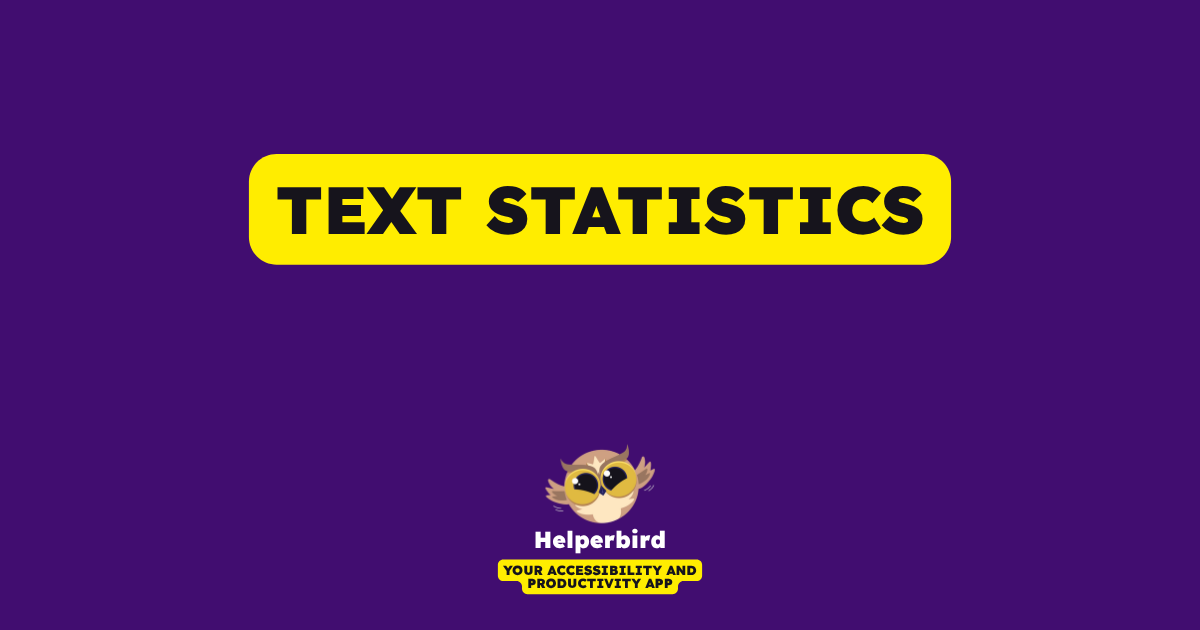Word Count & Text Statistics Tool | Analyze Any Website or PDF - Helperbird