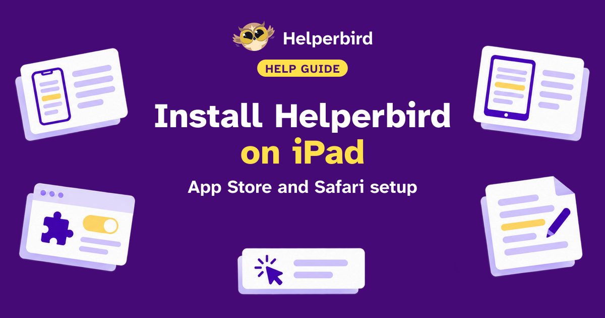 Ipad Helper How to Download the Helperbird App on iPad - Helperbird