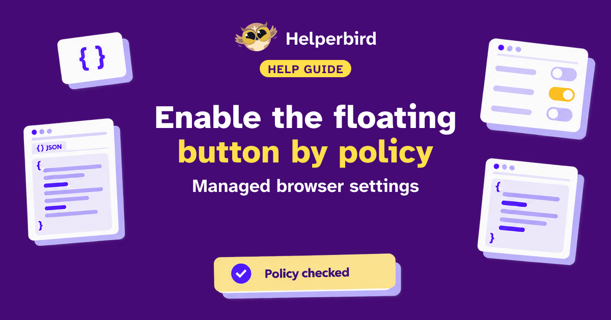 How to Enable the Helperbird Floating Button - Helperbird