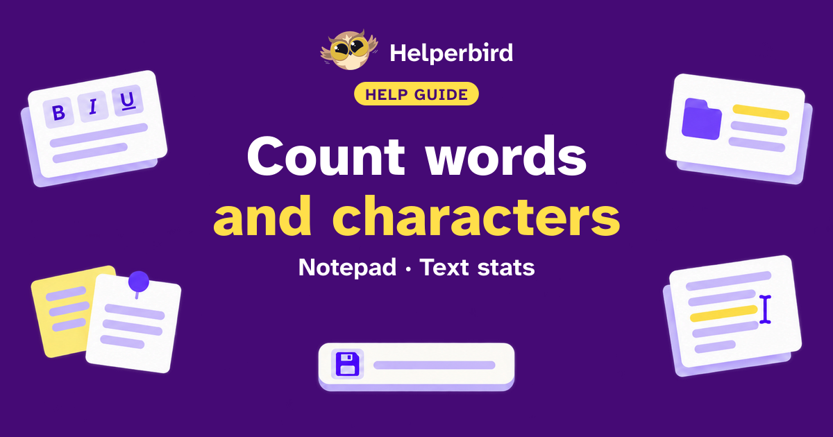 Helper In Text How to Use Text Analytics in Helperbird Notepad - Helperbird