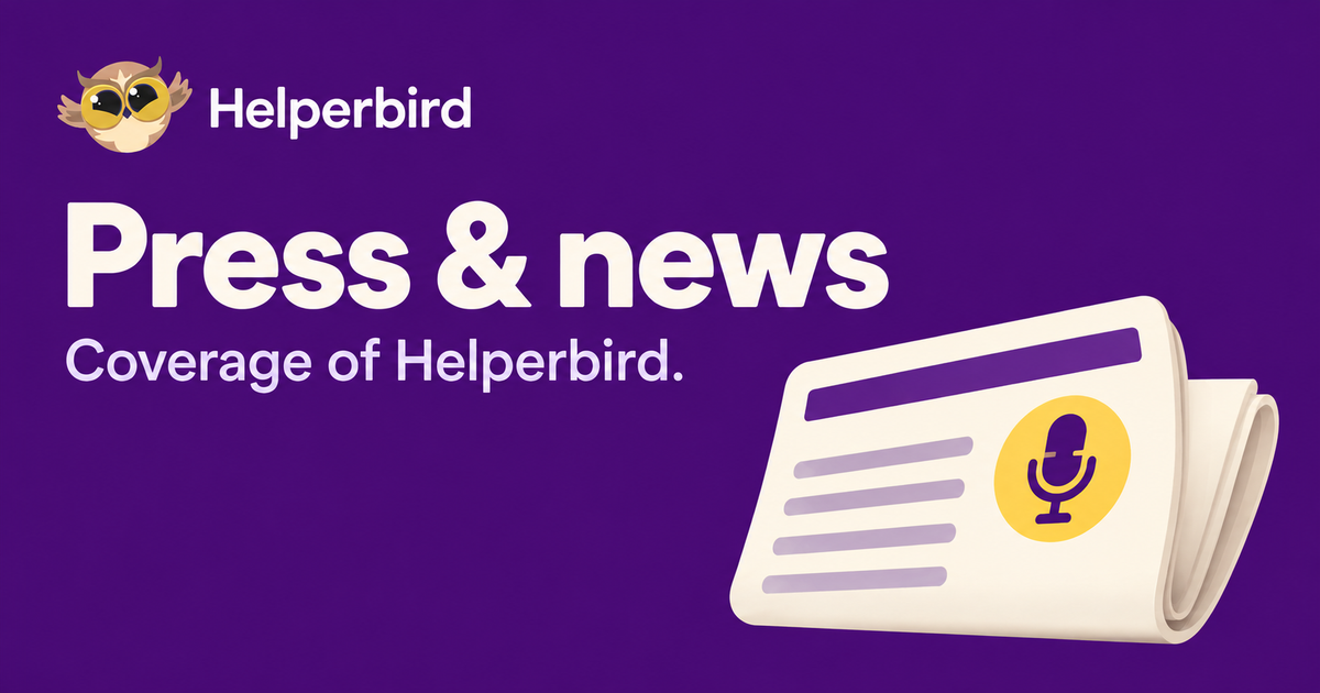 Latest News and Press about Helperbird - Helperbird