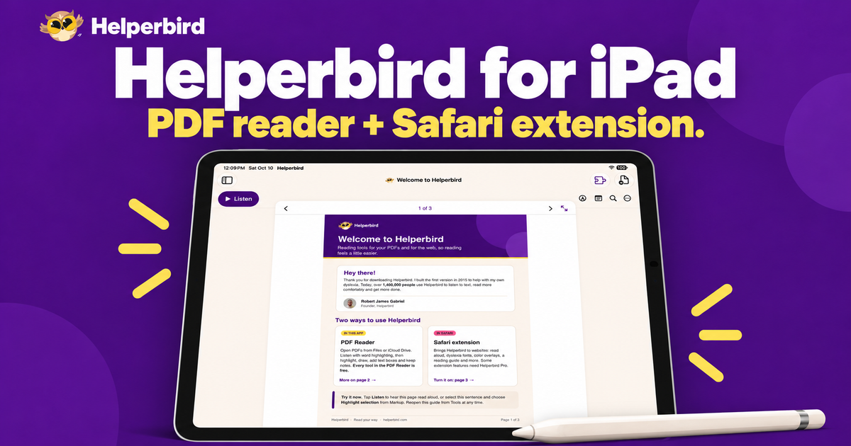 Ipad Helper Helperbird for iPad & iPhone | Safari Accessibility - Helperbird