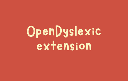 Helperbird recommends OpenDyslexic font