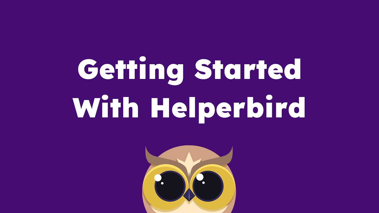 Getting Started with Helperbird walkthrough video